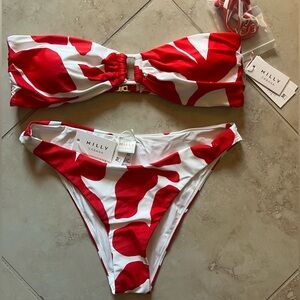Milly Red and White Bikini Set NWT! Please read description